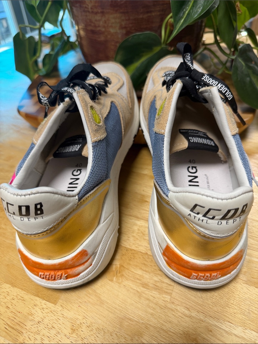 Star Beige & Pink Star Athletic Sneakers - Picture 4 of 7
